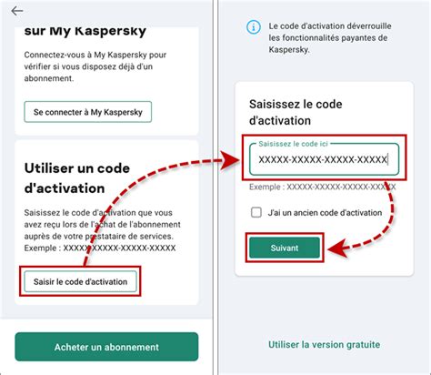 activer kaspersky avec code d'activation|Si vous avez acheté une boîte ou une carte d'activation .